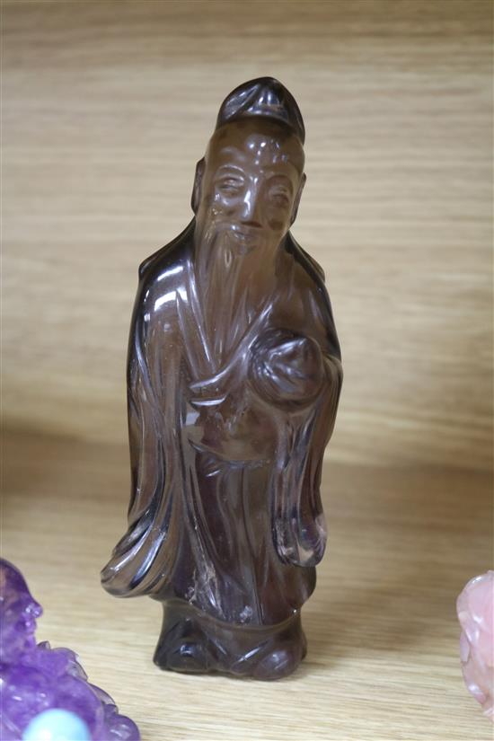 A group of Chinese hardstone carvings